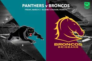Penrith Panthers v Brisbane Broncos - Rd 1, NRL 2023