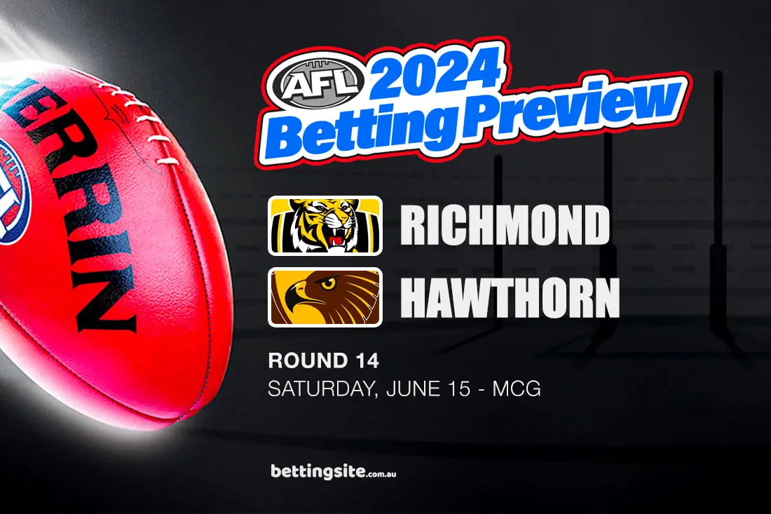 Richmond v Hawthorn AFL R14 betting preview - June 15, 2024