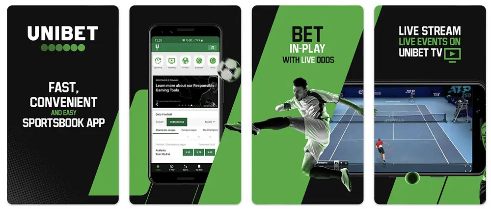 Unibet is available on the google Play store for ANdroid smartphones