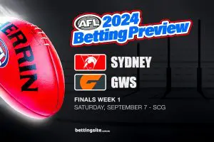 Sydney Swans v GWS Giants betting tips - AFL 2024 Finals Week 1