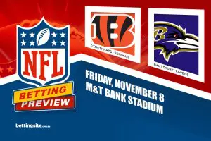 Cincinnati Bengals v Baltimore Ravens NFL betting tips