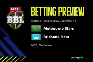 Melbourne Stars v Brisbane Heat betting preview - BBL14