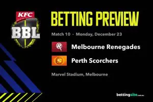 Melbourne Renegades v Perth Scorchers BBL Tips - December 23