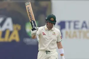 Steve Smith brings up 10,000 Test runs during the first Test against Sri Lanka in Galle - January 29, 2025.