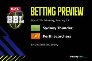 Sydney Thunder v Perth Scorchers BBL tips