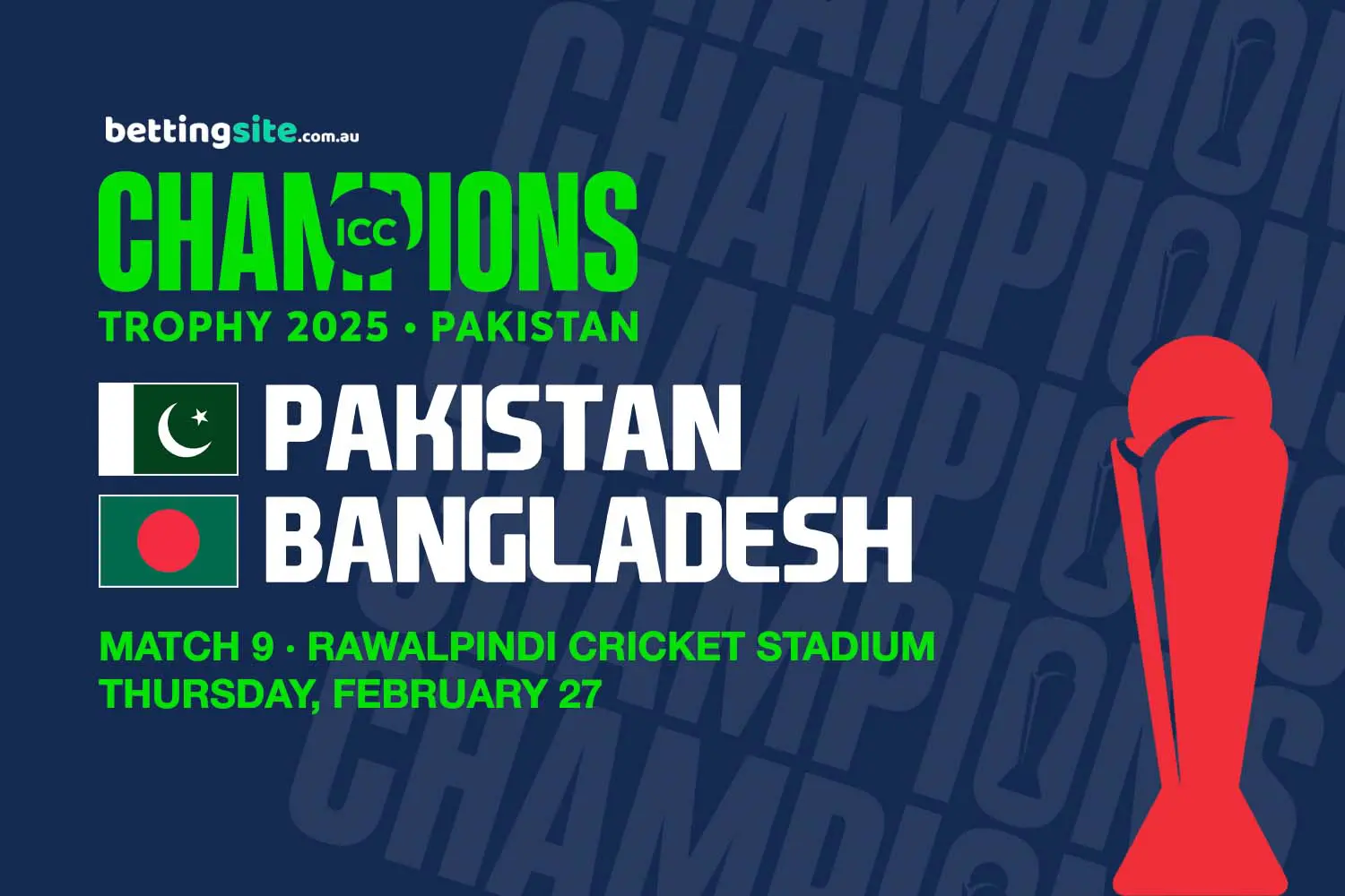 Pakistan v Bangladesh tips - BS