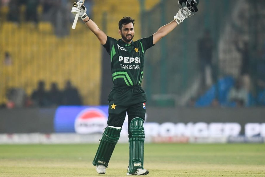 Salman Agha celebrates his century in Pakistan's stunning ODI win against South Africa - February 12, 2025