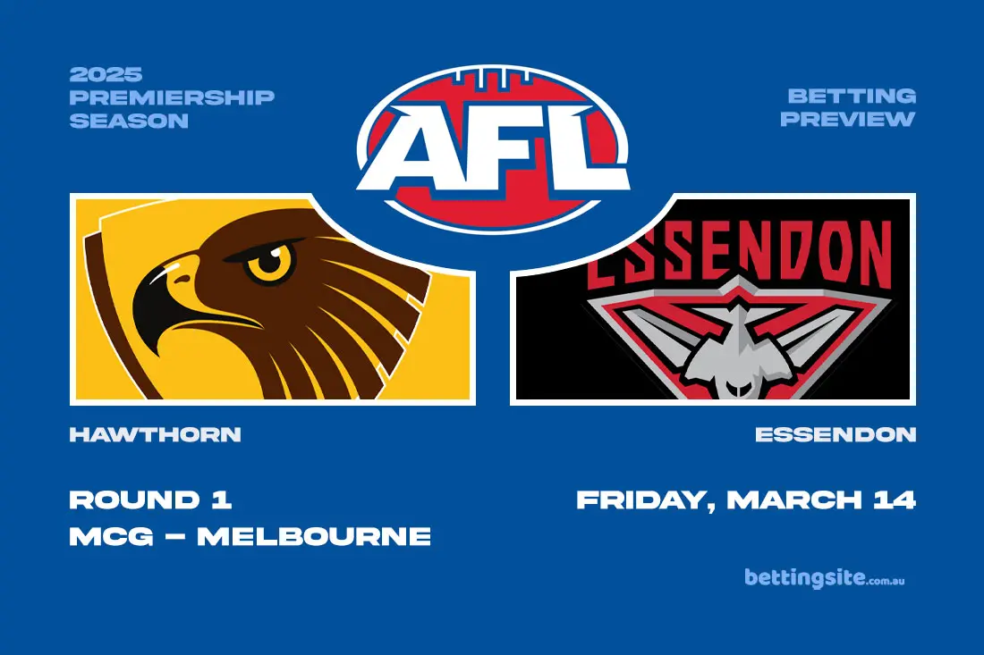 Hawthorn v Essendon AFL betting preview - Round 1, 2025