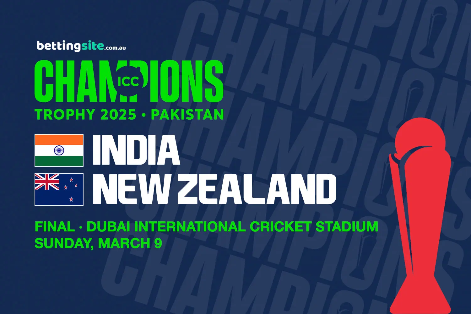 Champions Trophy 2025 final preview - India v New Zealand