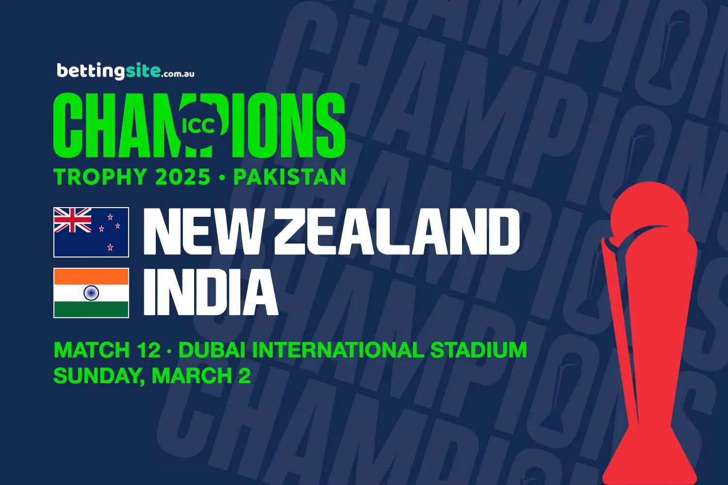 New Zealand v India Champions Trophy Tips - BS