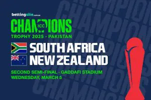 South Africa v New Zealand South Africa v New Zealand cricket betting tips - 2025 Champions Trophy semi-final preview