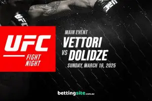 Marvin Vettori v Roman Dolidze betting preview - UFC Fight Night - March 16, 2025
