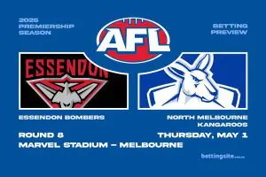 Essendon v North Melbourne AFL betting tips - Round 8, 2025