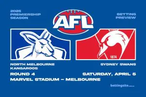 Kangaroos v Swans AFL betting tips - Round 4, 2025