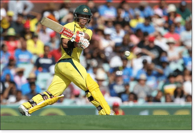 David Warner has smacked his second fast ODI century in South Africa