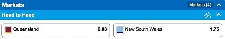 Sportsbet Origin specials