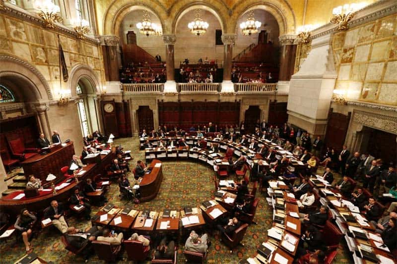 State Senate Chamber in Albany, New York