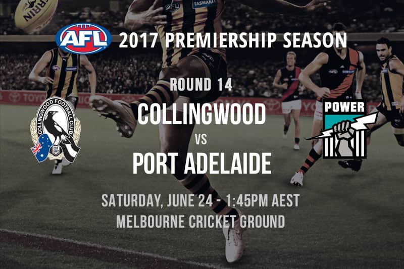 Collingwood vs. Port Adelaide betting - Round 14, AFL 2017