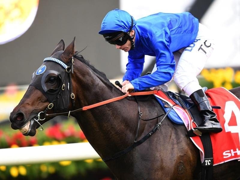Godolphin's Tally has won the JRA Plate at Randwick, his first win since March last year. Tally ridden by Tim Clark