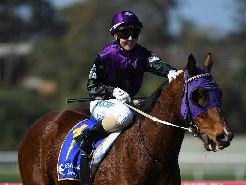 Parwan Prince and Lucinda Doodt at Sandown.