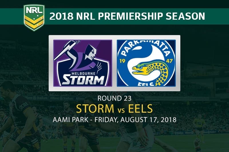 Melbourne Storm vs Parramatta Eels Friday Footy | NRL Round 23