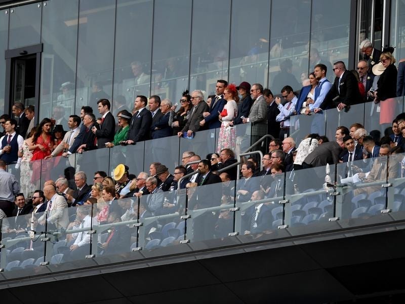 The crowd on Everest race day at Royal Randwick Racecourse.