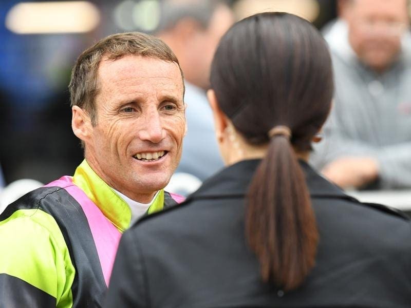 Damien Oliver expects to be fit for the Moir Stakes after hurting his leg in a barrier mishap. damien oliver