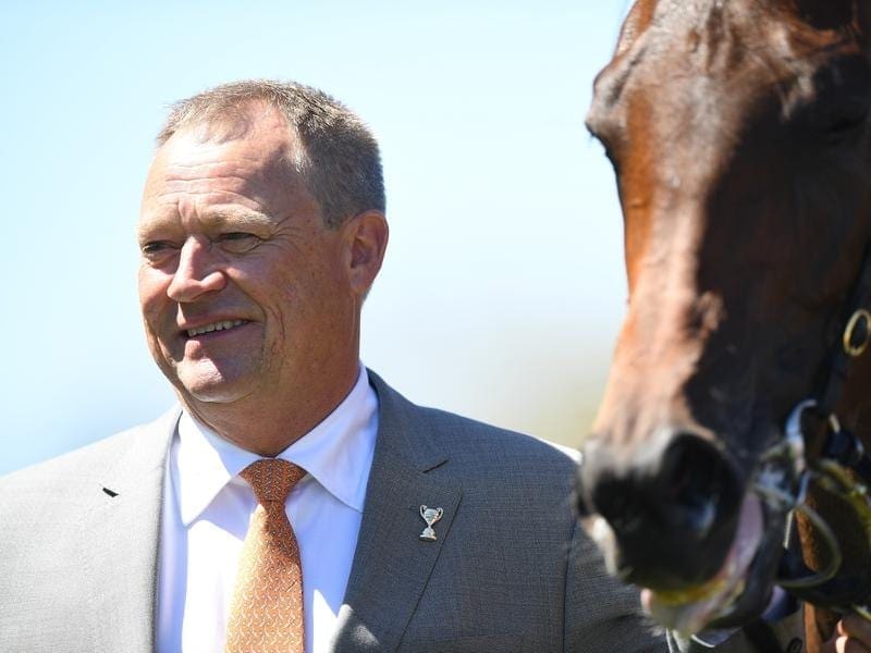 Trainer Tony McEvoy says Sunlight's barrier three is perfect for the filly in the Manikato Stakes. sunlight