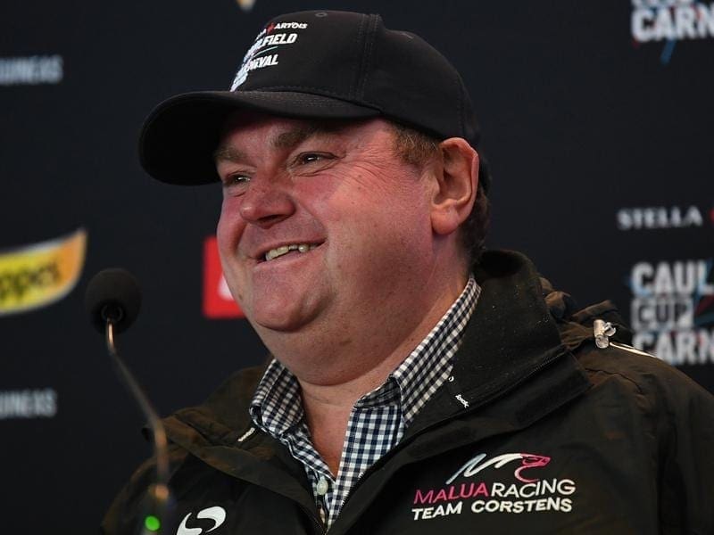 Trainer Troy Corstens is happy with Thrillster's barrier eight in the Thousand Guineas at Caulfield. thrillster