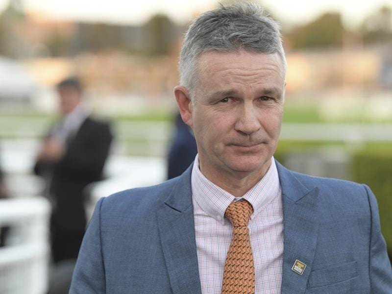 Trainer Matthew Smith has Rosehill contender Fierce Impact on a path to the Villiers Stakes. Matthew Smith.