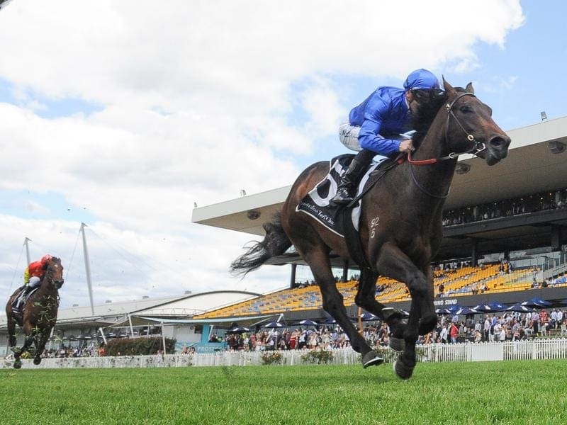 A winner on debut, Tassort has taken out Rosehill's Golden Gift. Tassort, James McDonald