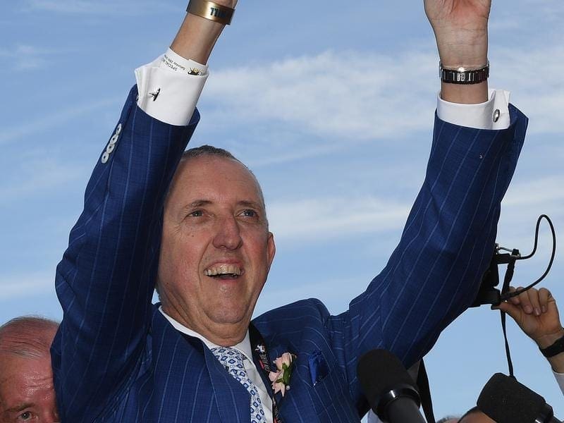 Peter Tighe has accompanied his fellow owners of Winx to Santa Anita to receive an award. peter tighe