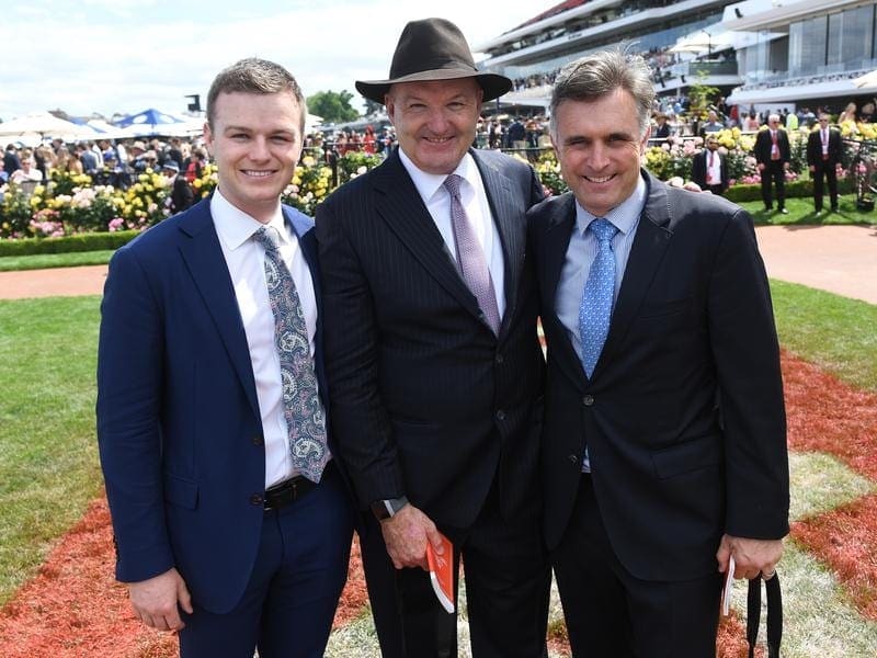 The Lindsay Park team of Ben and David Hayes and Tom Dabernig (l to r) has 2 All-Star Mile runners. lindsay park team