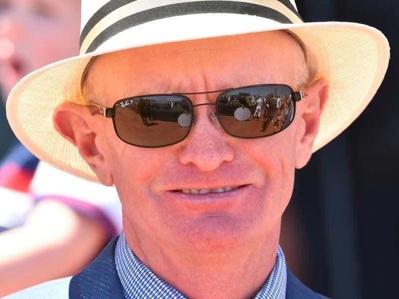 Trainer Philip Stokes has strong chances at the Caulfield meeting with Mr Quickie and Flying Krupt. stokes