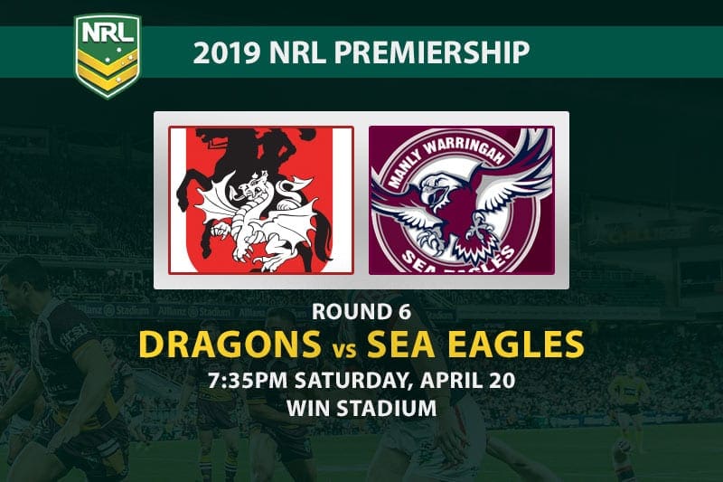 NRL 2019 | Round 6 | Dragons vs Sea Eagles betting tips