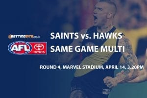 saints v hawks AFL multi