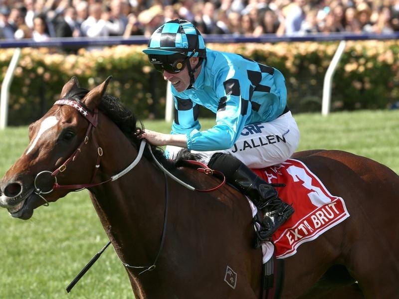 Victoria Derby winner Extra Brut has been sold to do his future racing in Hong Kong. Extra Brut.