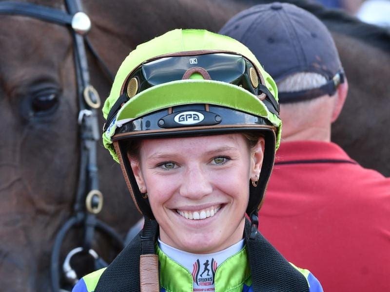 Apprentice Stephanie Thornton has had a careless riding suspension overturned on appeal. stephanie thornton