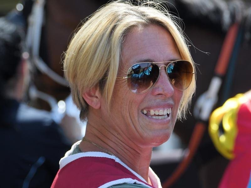 Trainer Kristen Buchanan has high hopes for Jazzland who steps up to Saturday grade at Rosehill. jazzland