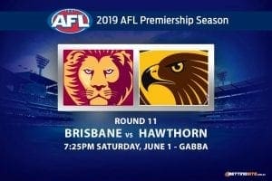 AFL 2019 Brisbane Hawthorn betting tips