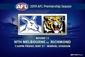 2019 AFL Roos vs Tigers betting tips