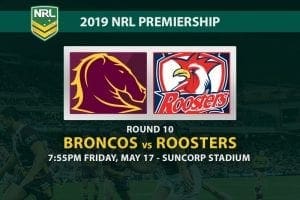 2019 NRL Broncos vs Roosters betting tips