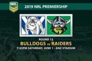 2019 NRL Bulldogs Raiders betting tips