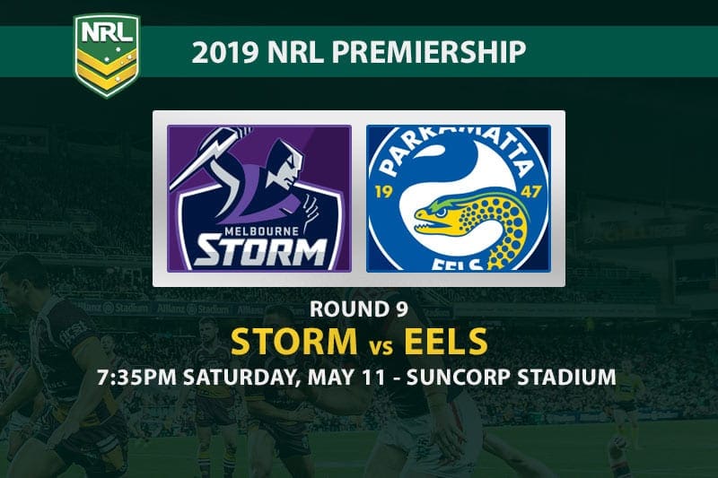 Melbourne Storm Vs Parramatta Eels Betting Nrl 2019 Round 9