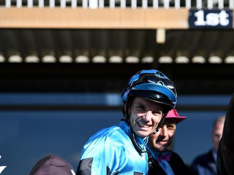 Tim Clark and fellow jockey Josh Parr are both battling injuries but hope to be fit for Rosehill. tim clark