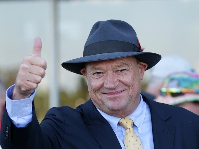 Trainer Tony McEvoy will have two chances in the Group One Stradbroke Handicap at Eagle Farm. tony mcevoy