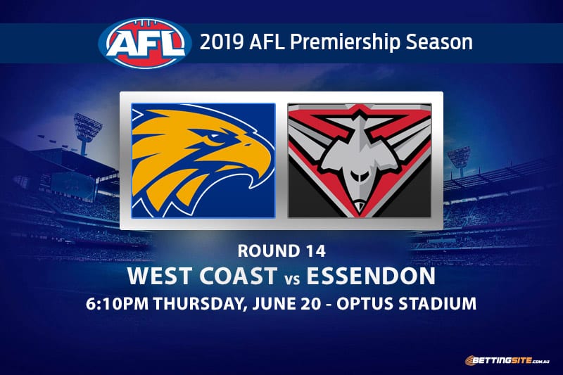 AFL Round 14 Eagles vs Bombers betting tips