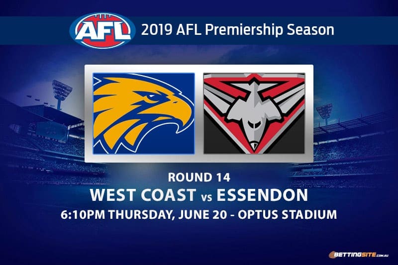 AFL Round 14 Eagles vs Bombers betting tips