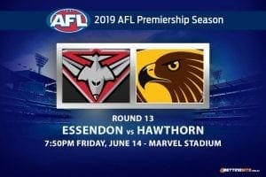 AFL Round 13 Essendon vs Hawthorn betting tips