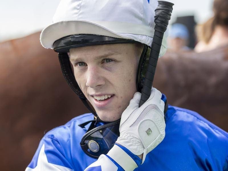 Apprentice jockey Corey Bayliss will ride Shogun Sun in the 1600m race at Doomben on Saturday. Corey Bayliss